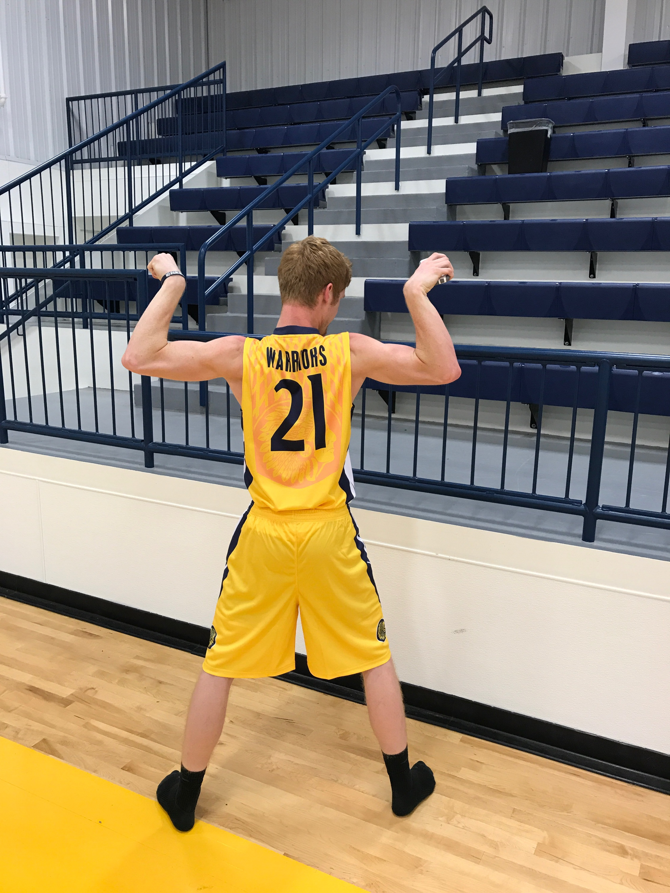 IHS yellow black white basketball uniforms jersey shirts, shorts