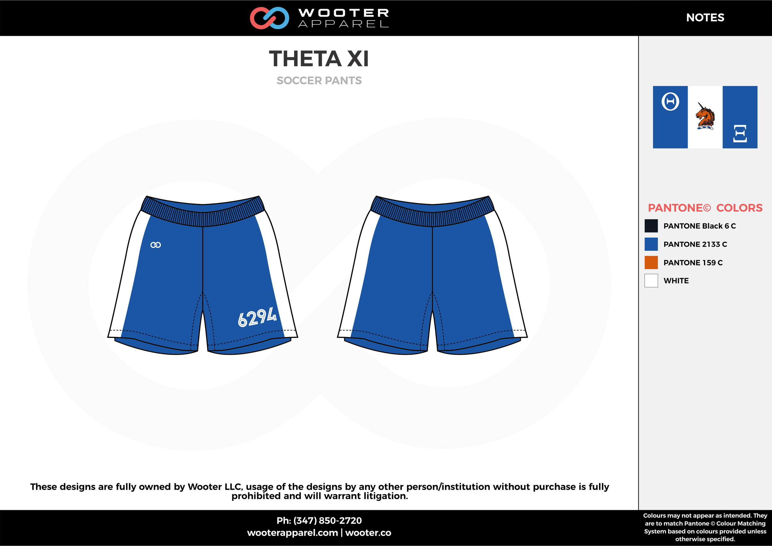 THETA XI blue white custom sublimated soccer uniform jersey shorts