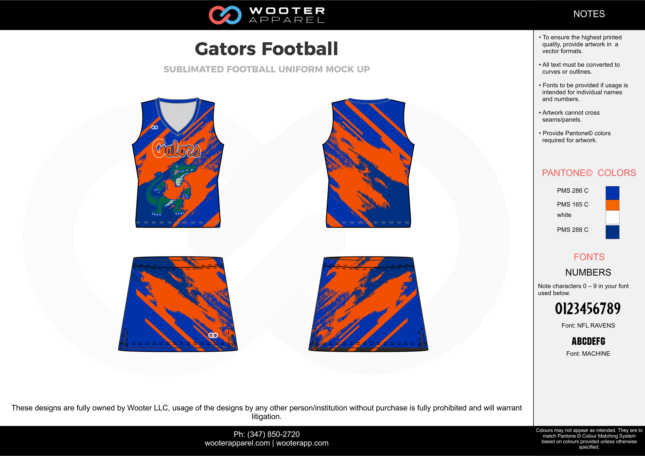 Gators Football blue orange white football uniforms jerseys skirts