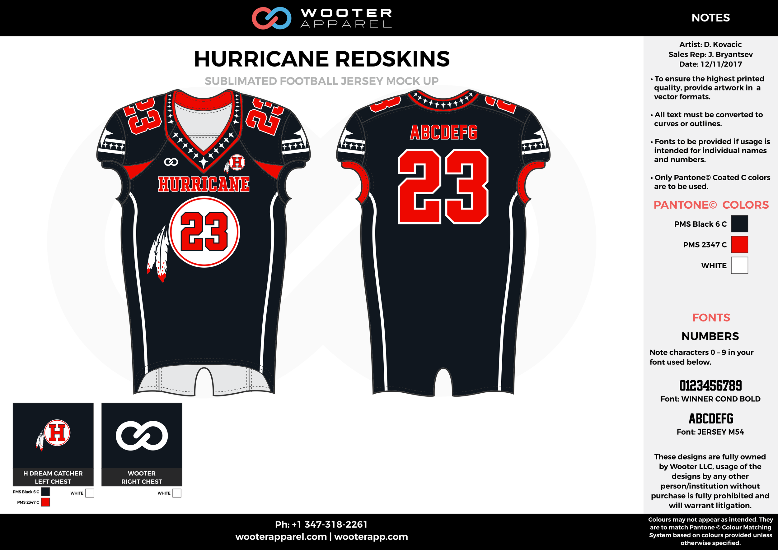 HURRICANE REDSKINS black red white football uniforms jerseys top