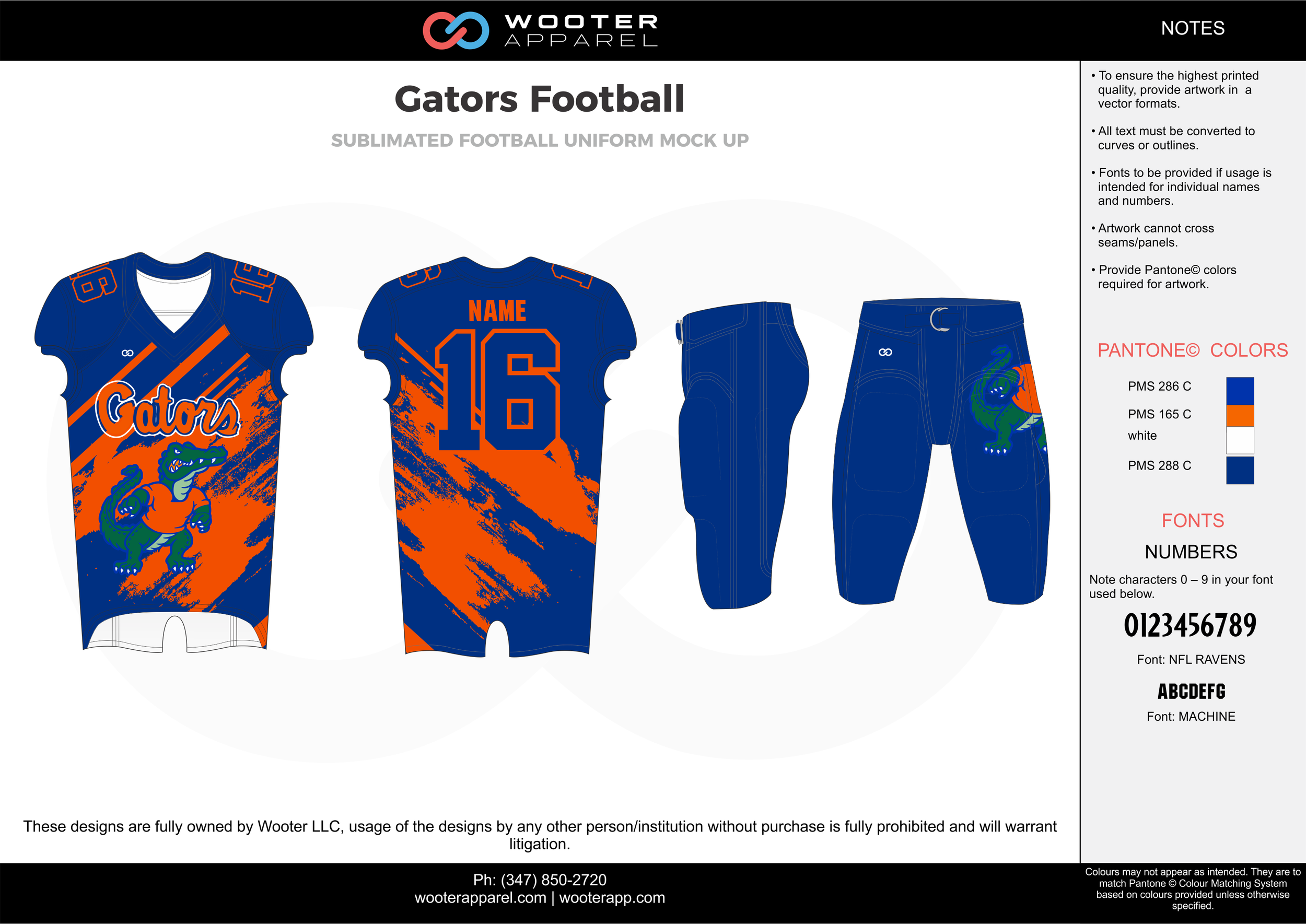 Gators Football blue orange white football uniforms jerseys pants