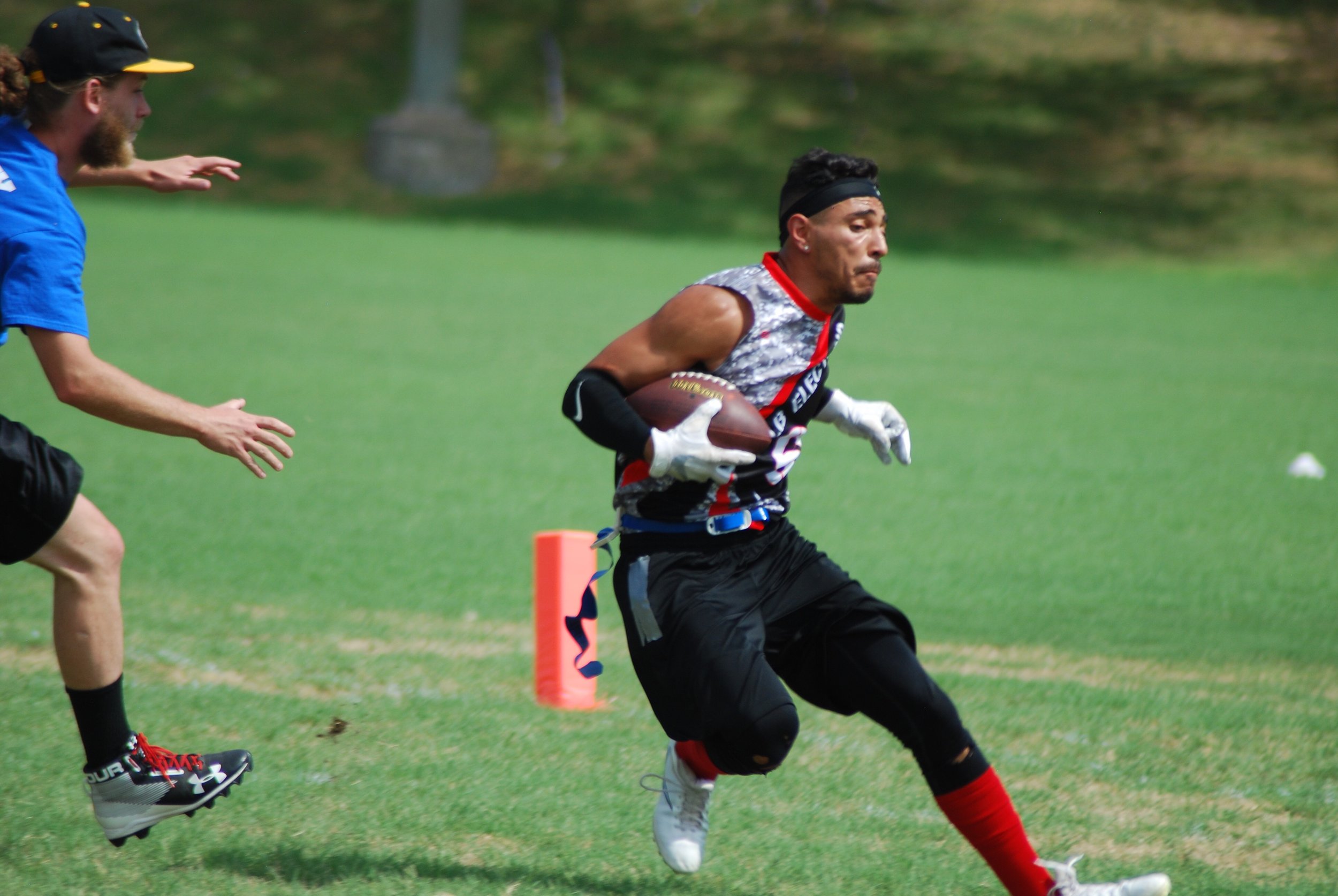 Black Red White Gray football uniforms jerseys shorts