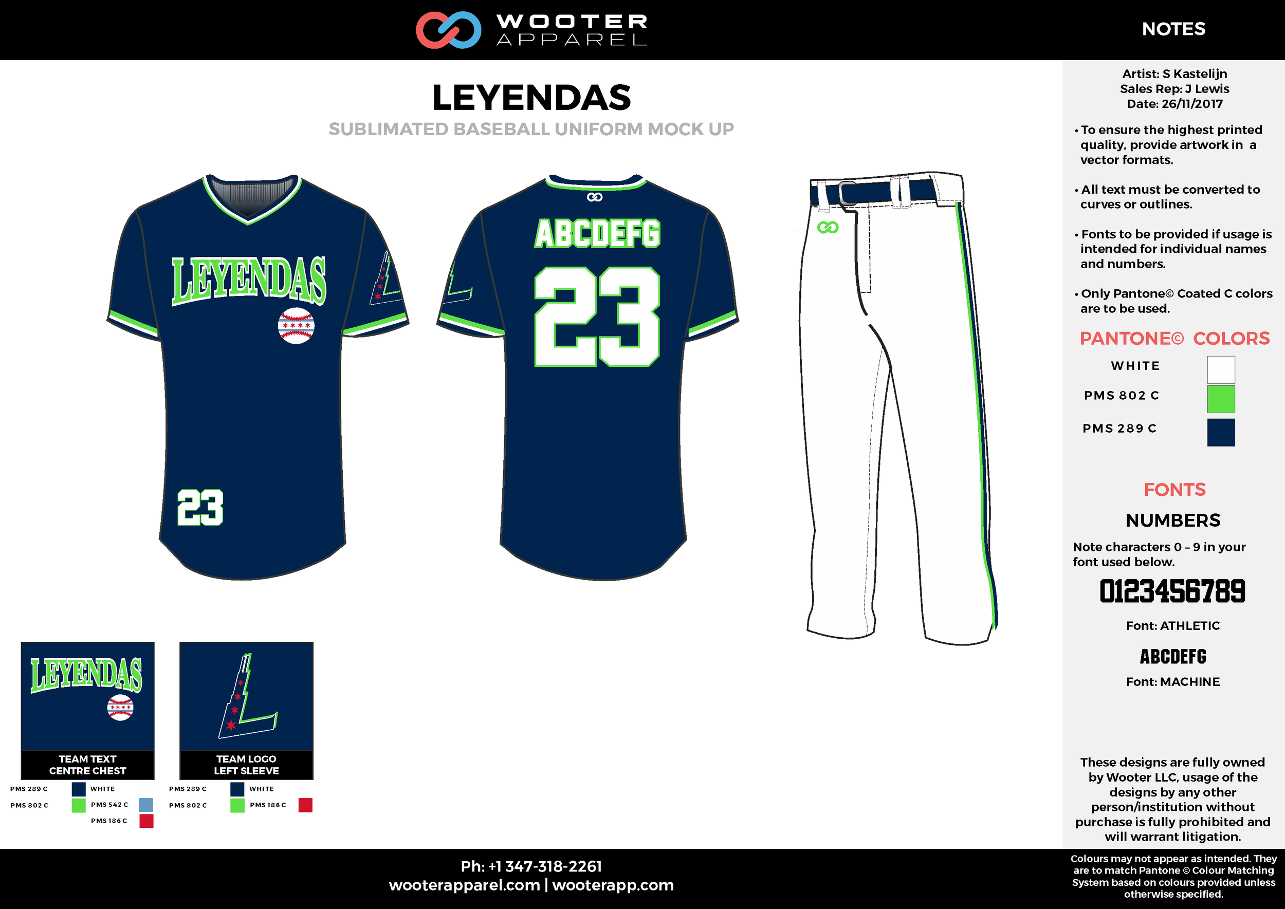 LEYENDAS black white green baseball uniforms jerseys pants