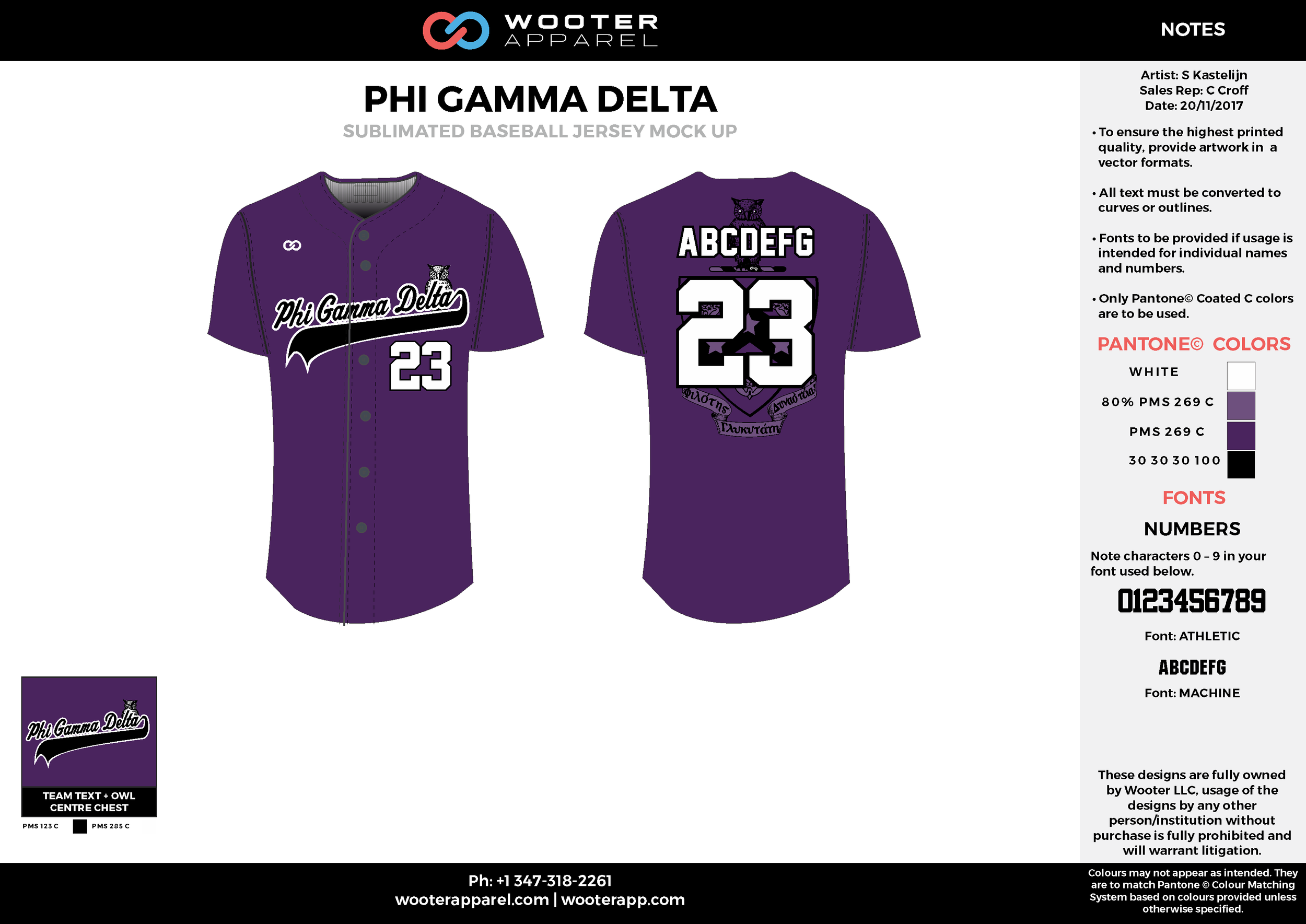 PHI GAMMA DELTA violet black white baseball uniforms jerseys tops