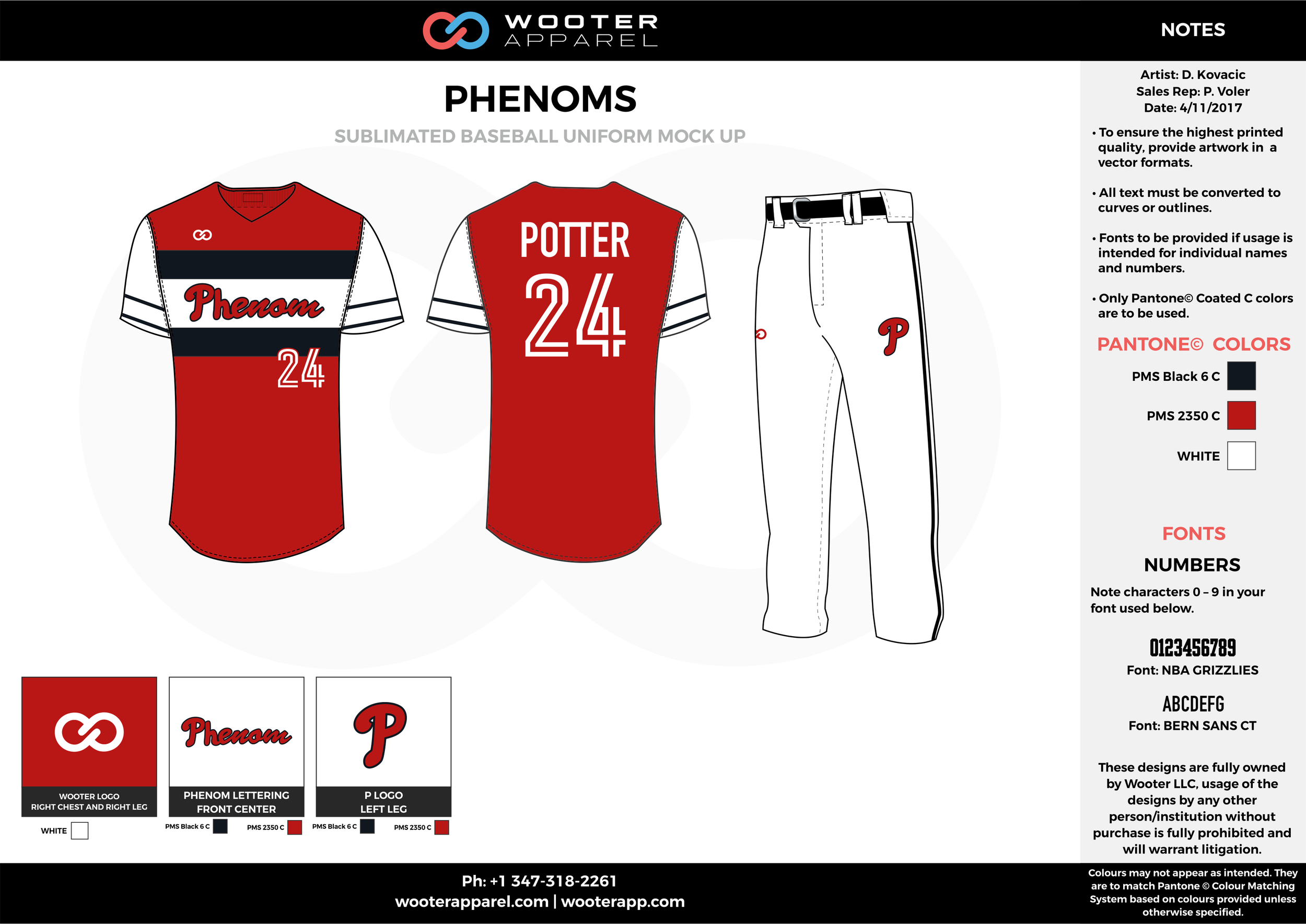 PHENOMS red black white baseball uniforms jerseys pants