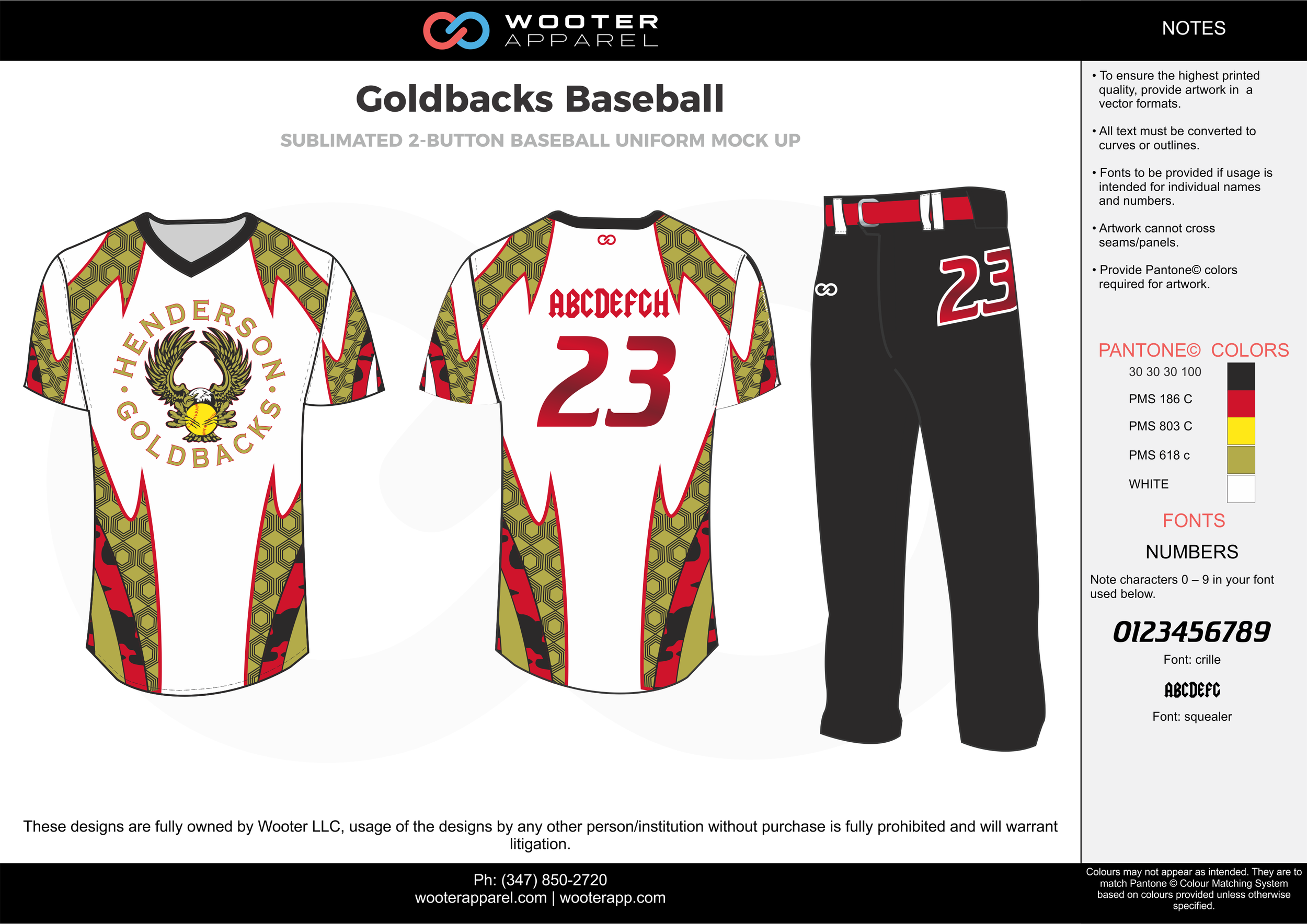 GOLDBACKS BASEBALL red black white yellow gold baseball uniforms jerseys pants