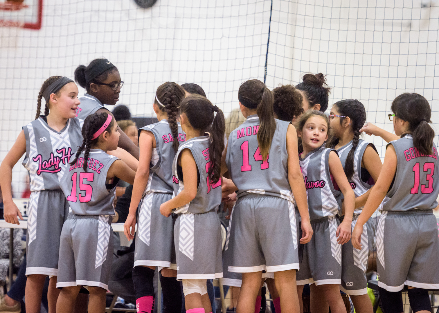 Gray white and pink basketball uniforms jerseys and shorts