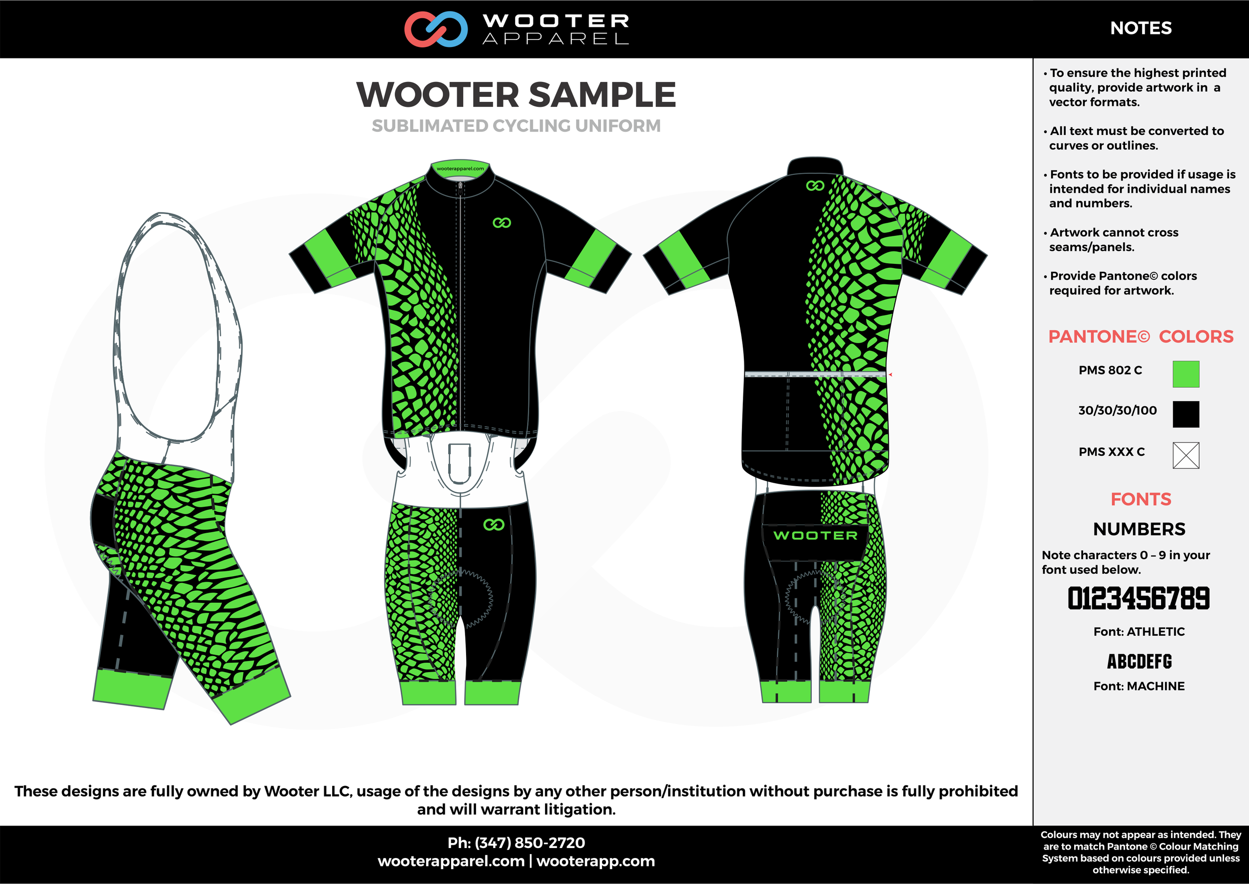 black and green jersey design