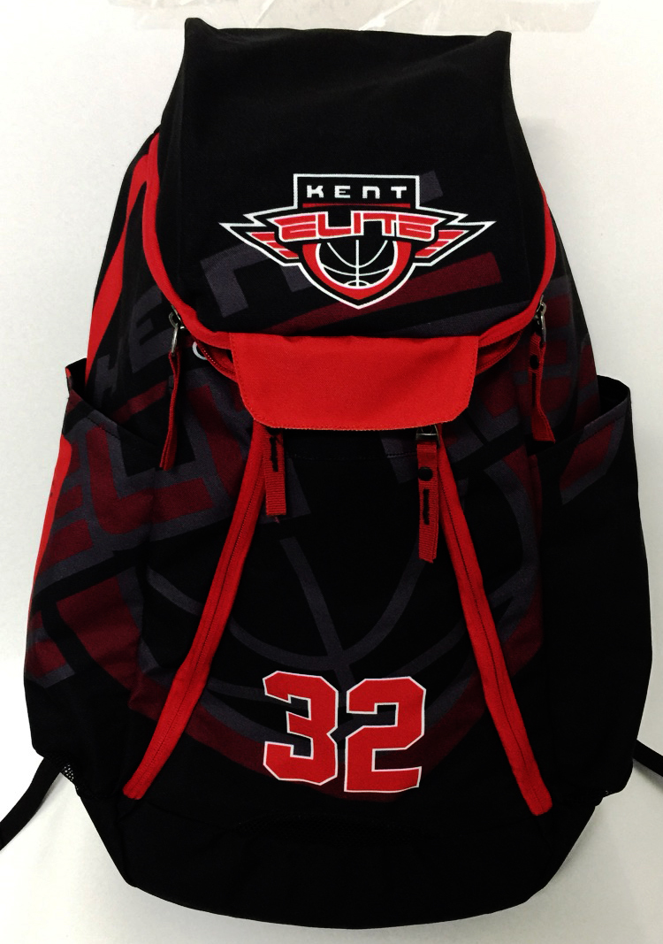 KENT ELITE Red Black and White Basketball Backpack