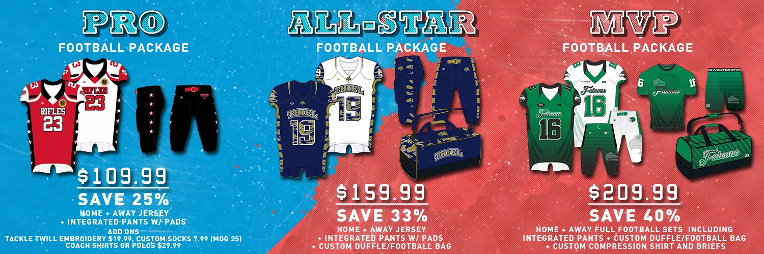 reversible youth football jerseys