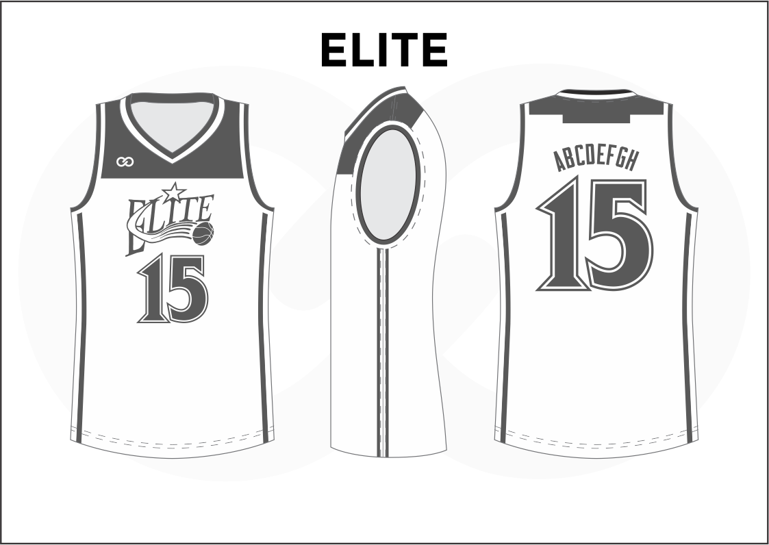 black white reversible basketball jersey