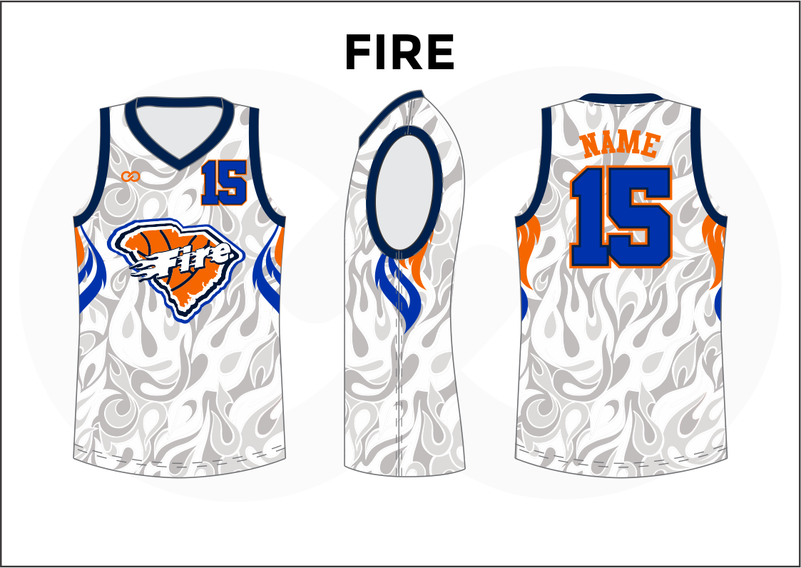 orange and white basketball jersey