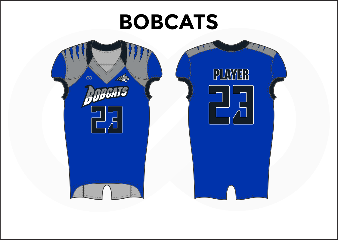 black and blue football jersey