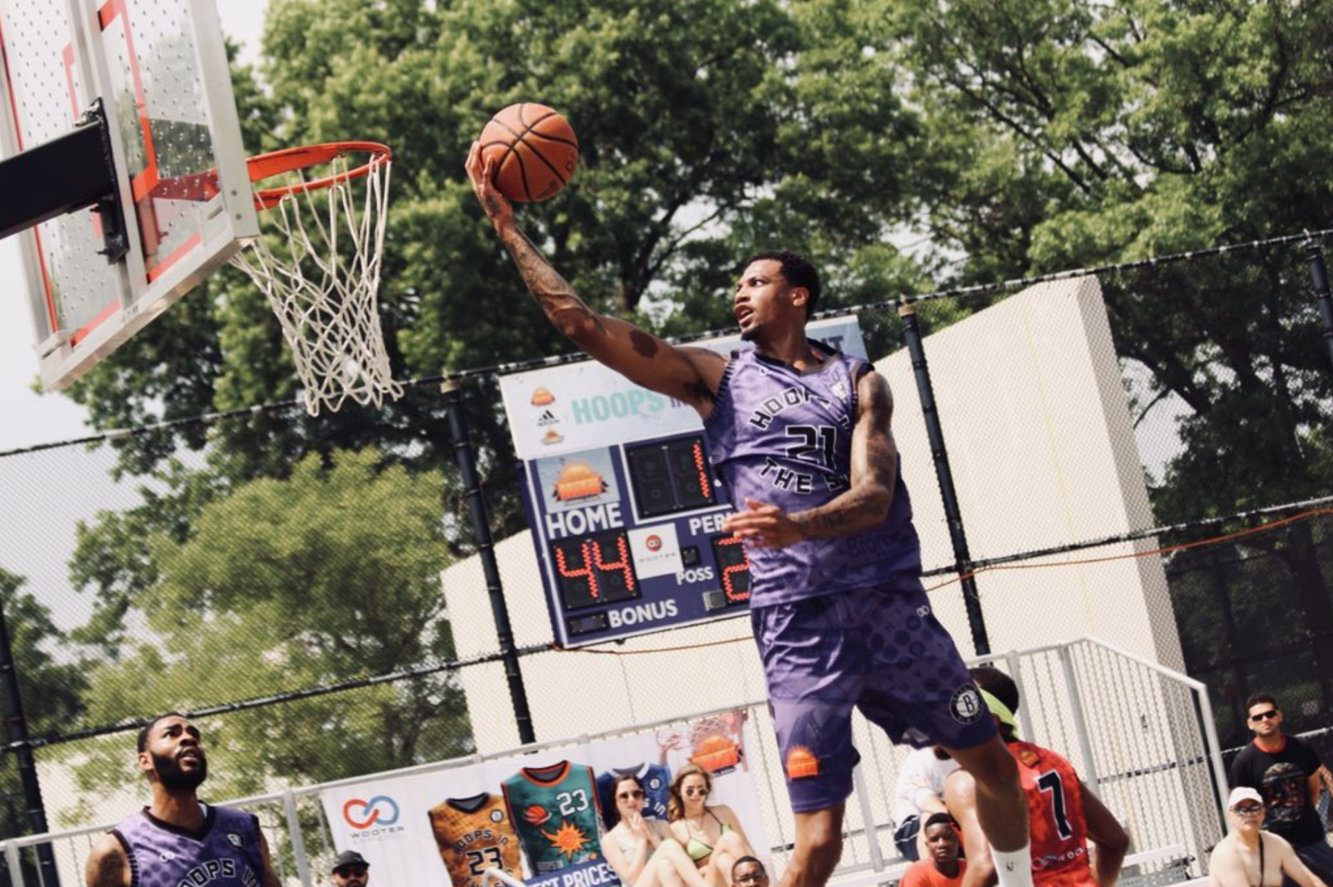 HITS Maker: Hoops in the Sun (HITS) was created by Rufino (Joe) Cruz, Sr. and his two sons in the Summer of 2000 and has remained a go-to basketball and community event each summer at Orchard Beach, and since "Pops" passing in 2004. 