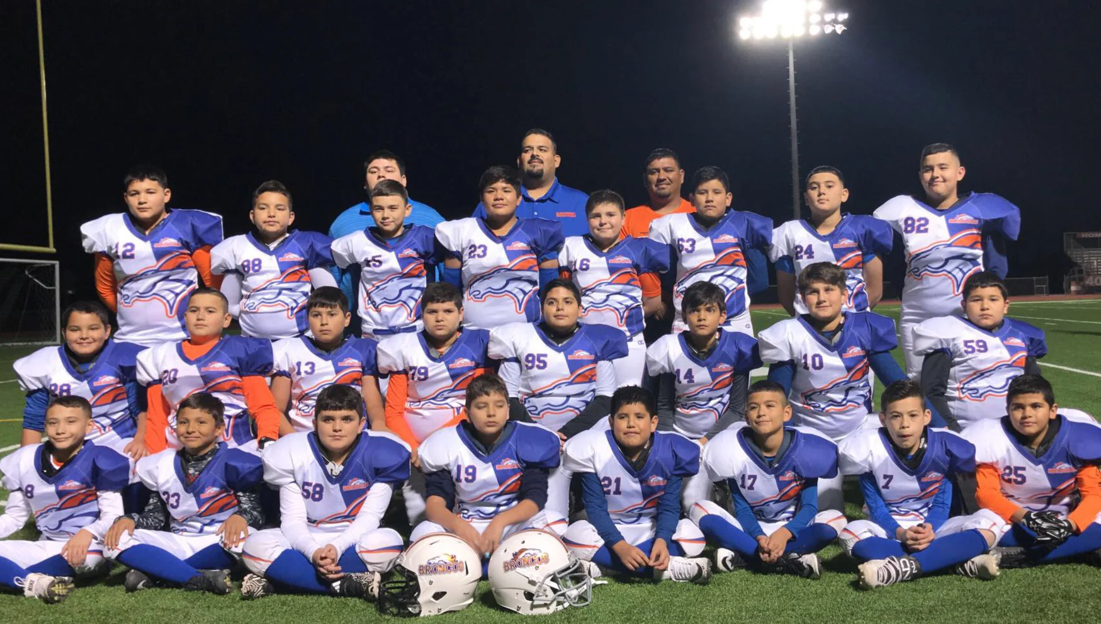 Blue White Orange Football Uniforms, Jerseys, and Knickers