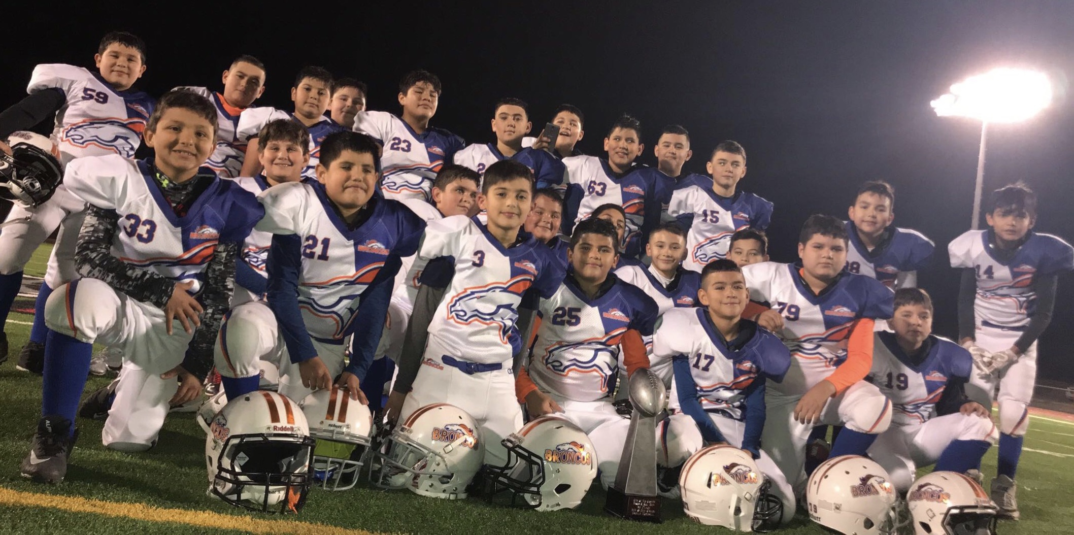 Blue White Orange Football Uniforms, Jerseys, and Knickers