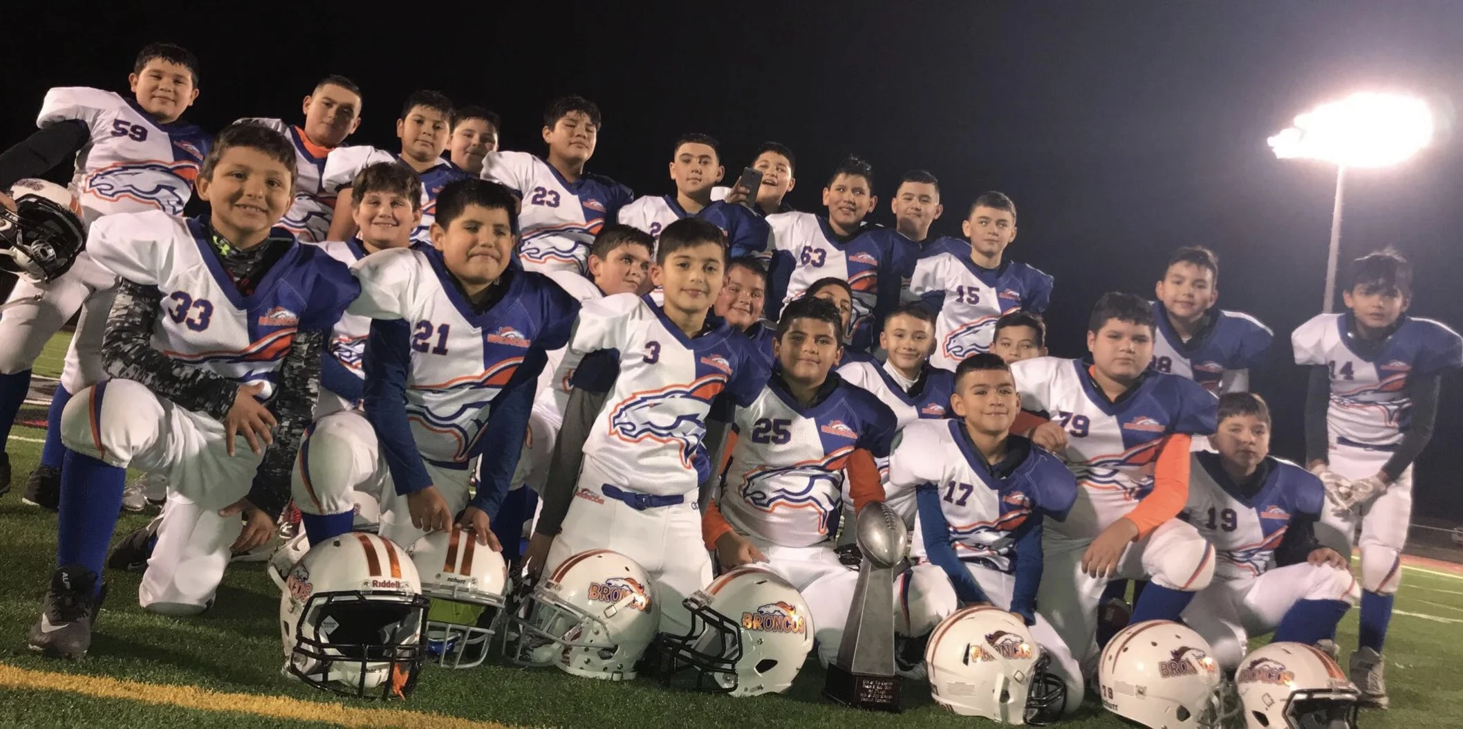 Blue White Orange Football Uniforms, Jerseys, and Knickers