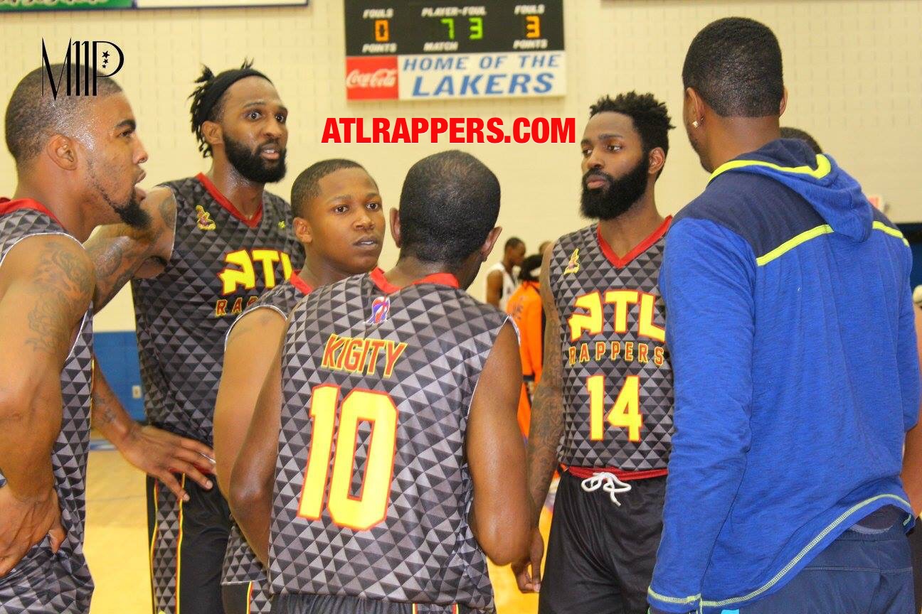 ATL RAPPERS Black Gray Red Yellow Basketball Uniforms, Jerseys, and Shorts 