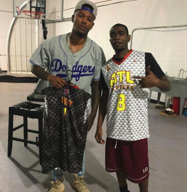 ATL RAPPERS Black Gray Red Yellow Basketball Uniforms, Jerseys, and Shorts 