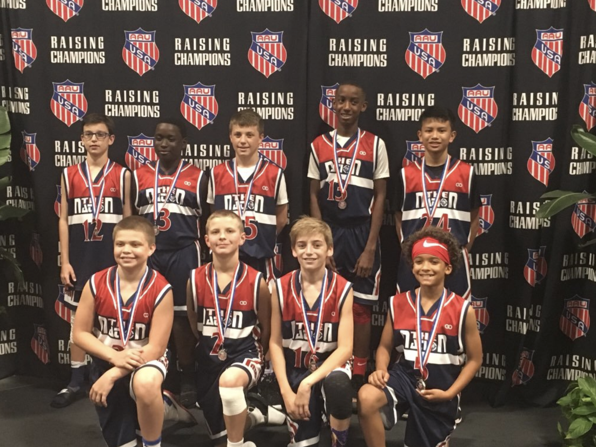 THE NATION Black Navy Blue Red White Basketball Uniforms, Jerseys, and Shorts