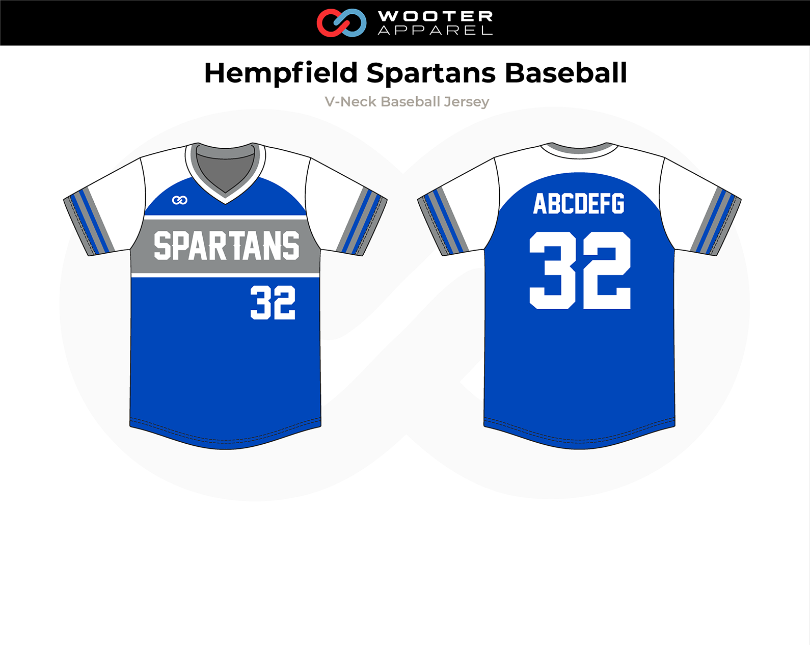 2018-10-26 Hempfield Spartans Baseball V-Neck Pullover Jersey (Patriots).png