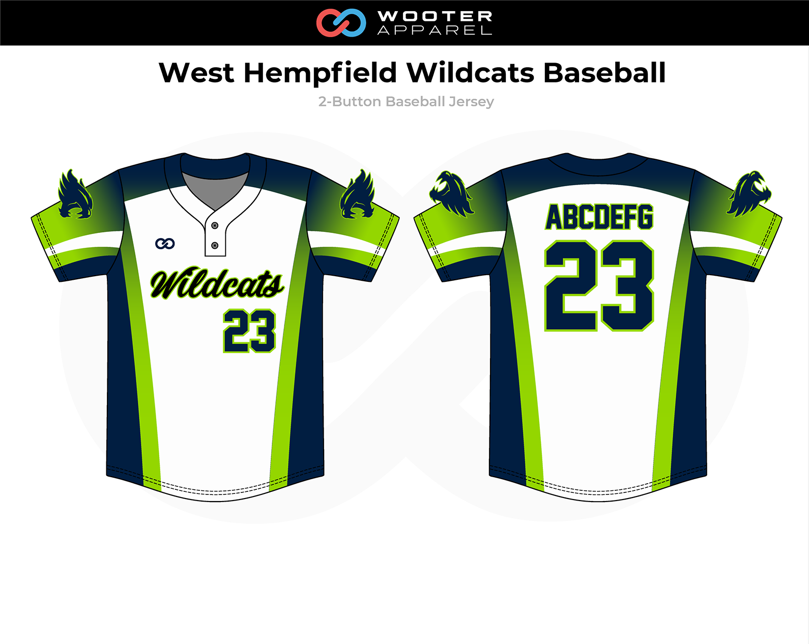 2018-11-06 West Hempfield Wildcats Baseball 2-Button Jersey.png