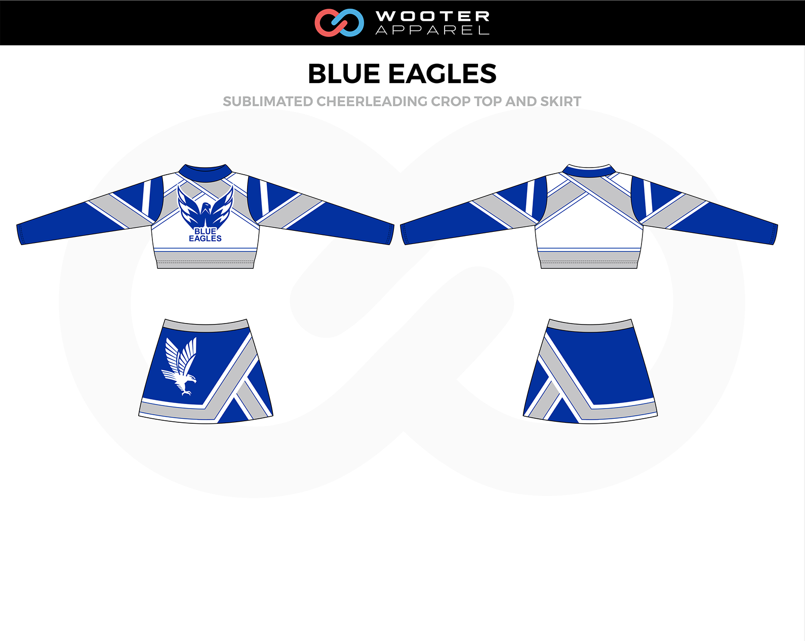 Blue Eagles Custom Cheer Uniforms, 2nd view	