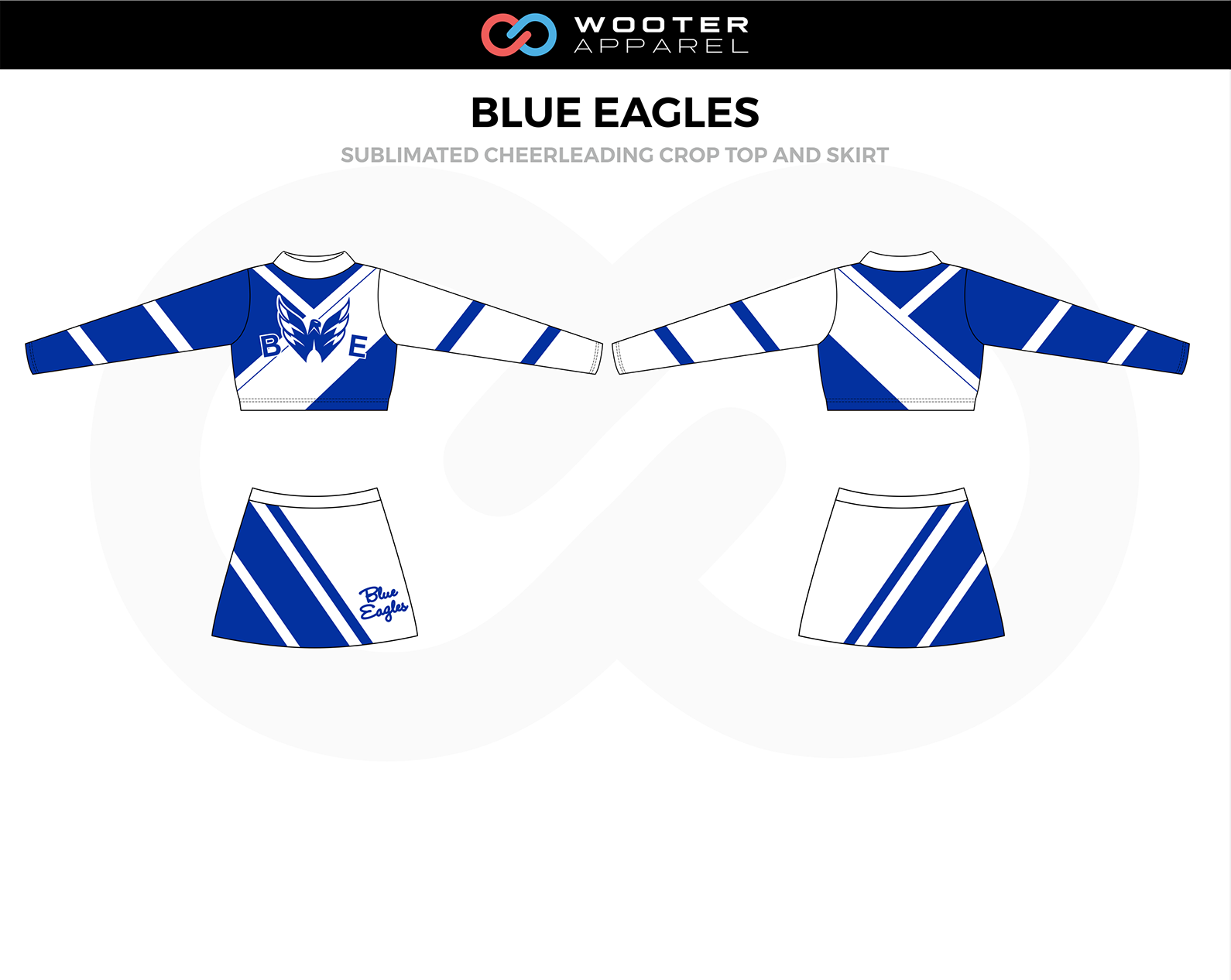 Blue Eagles Custom Cheer Uniforms, 4th view	