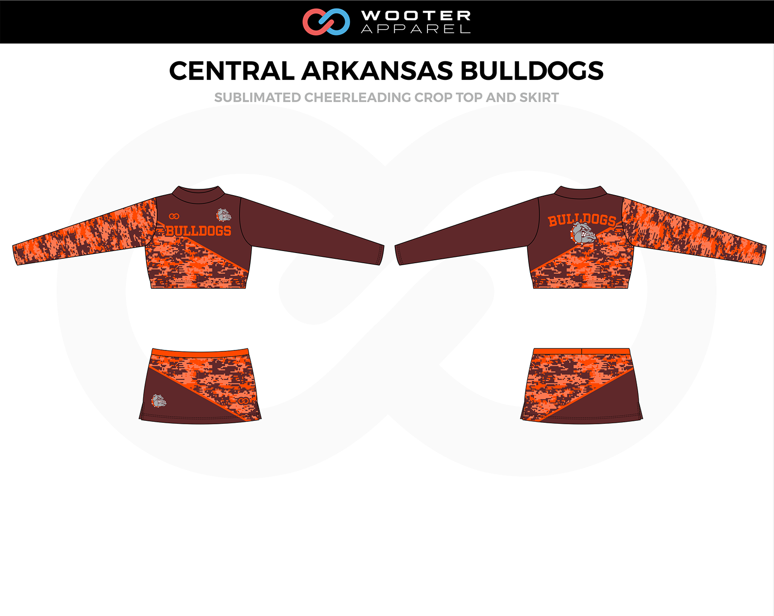 Central Arkansas Bulldogs Custom Cheer Uniforms, 2nd view	
