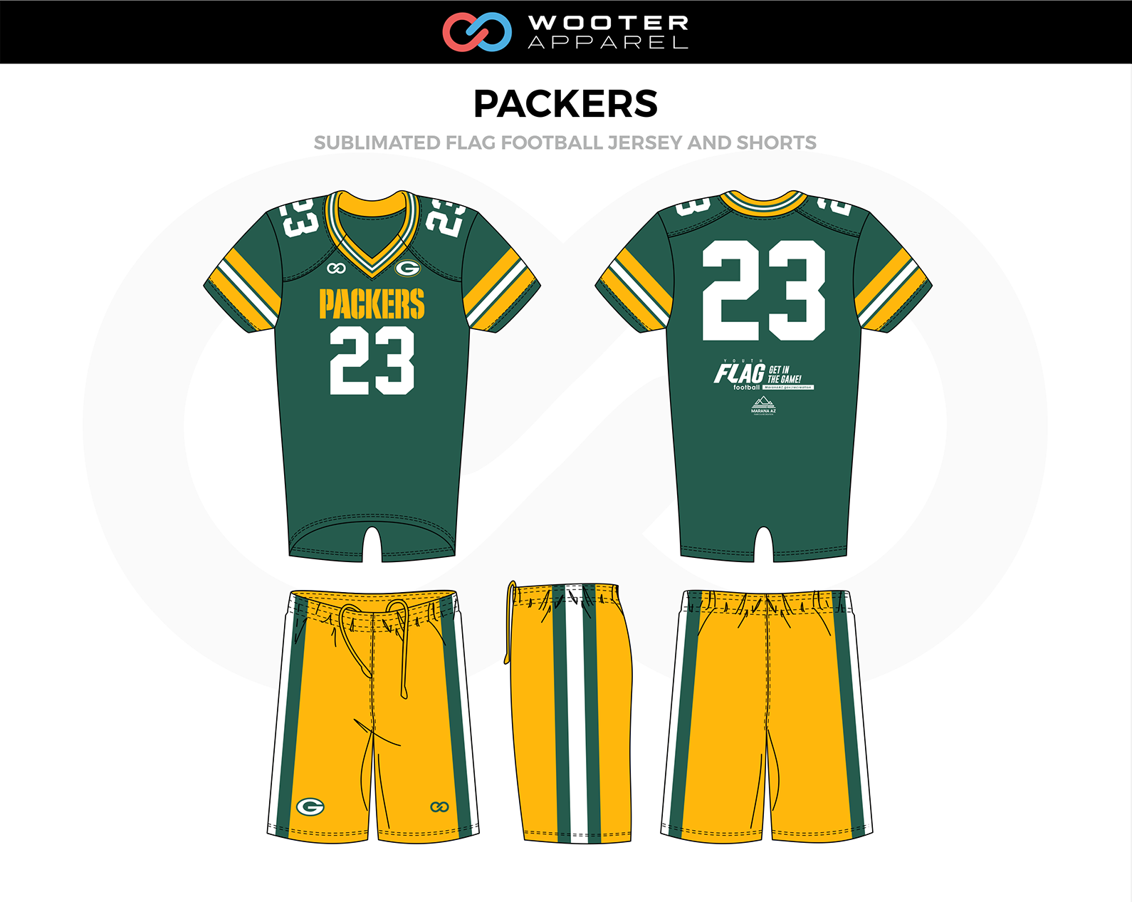 flag football jerseys