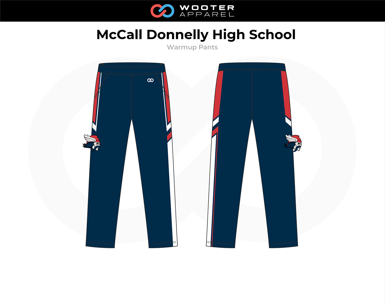 2018-10-25 McCall Donnelly High School Basketball (Panthers) Warmup Pants.png