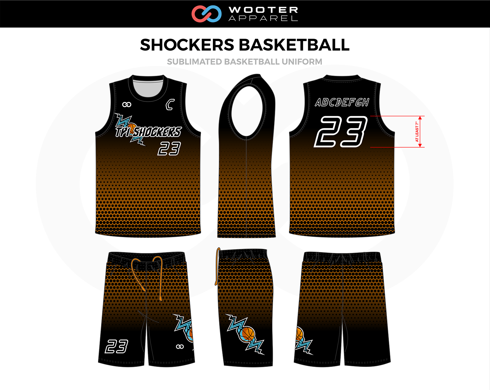 basketball jersey color brown