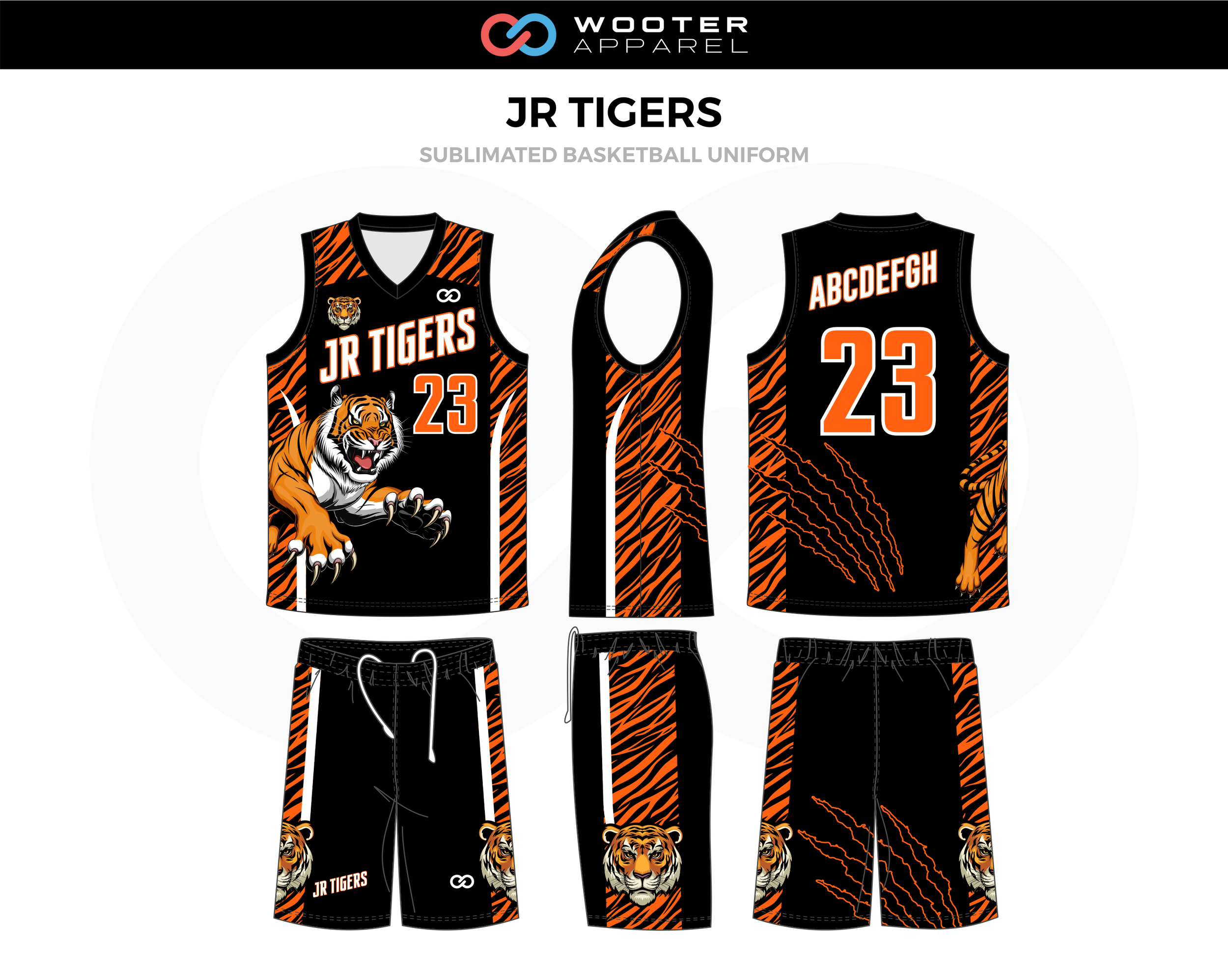 The Tiger Basketball Custom Jersey