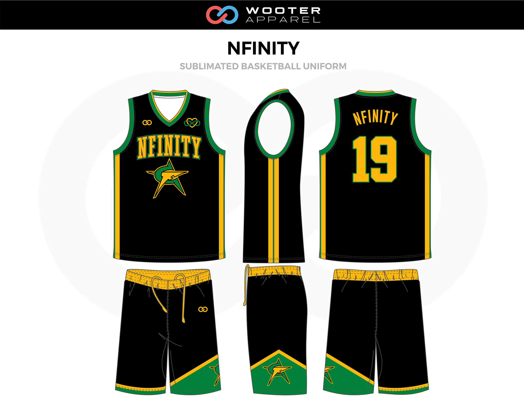 Source Gold supplier custom basketball uniform college green basketball  jersey on m.