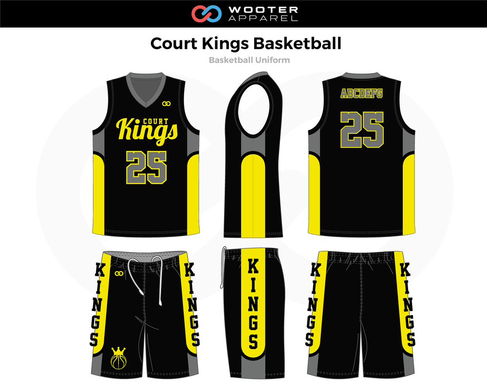 Court Kings Basketball White, Blue, Grey Custom Basketball