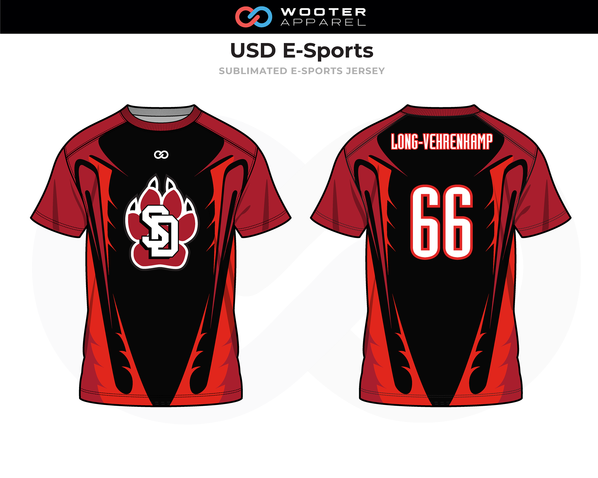 red sports jersey