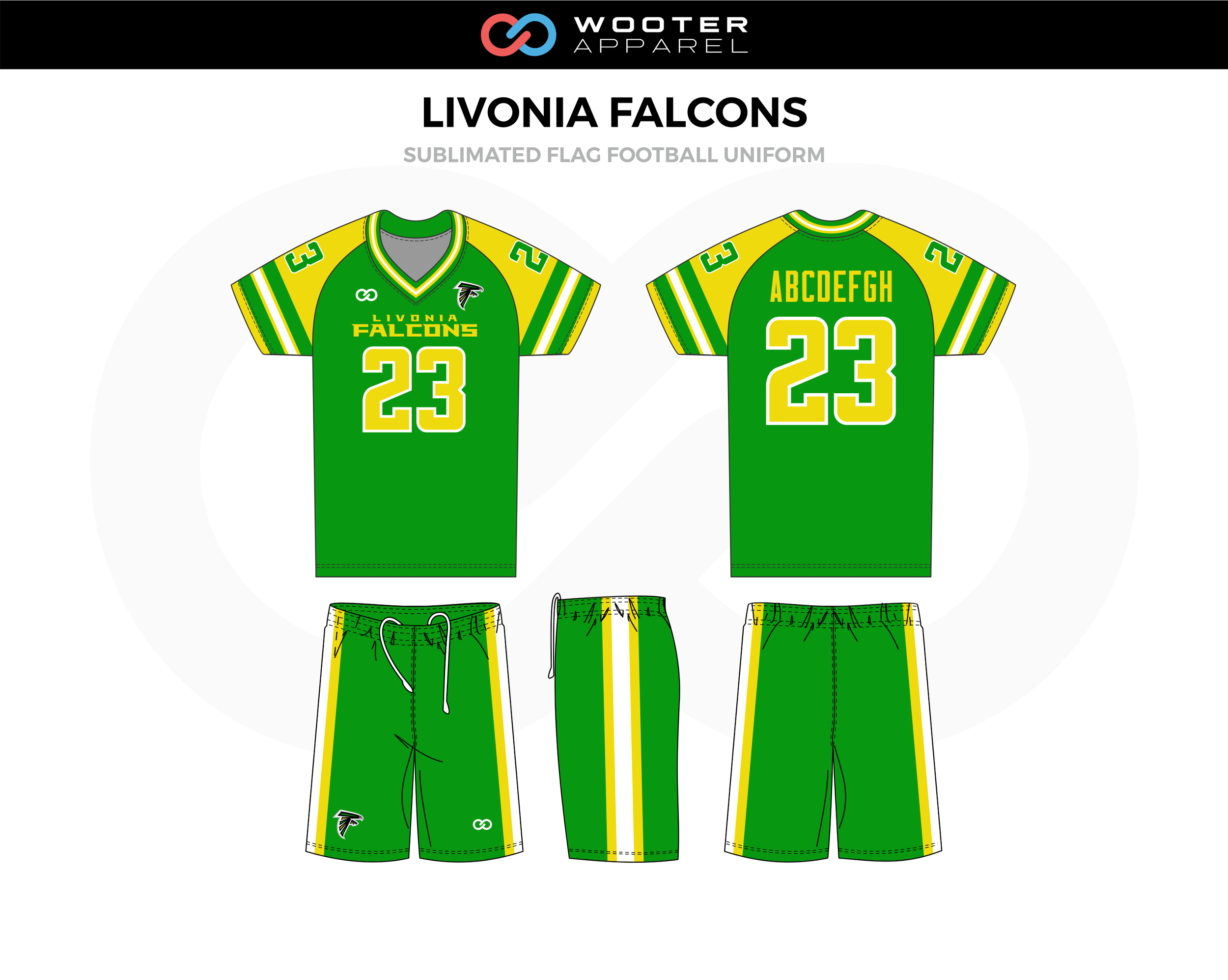 green and white football jersey