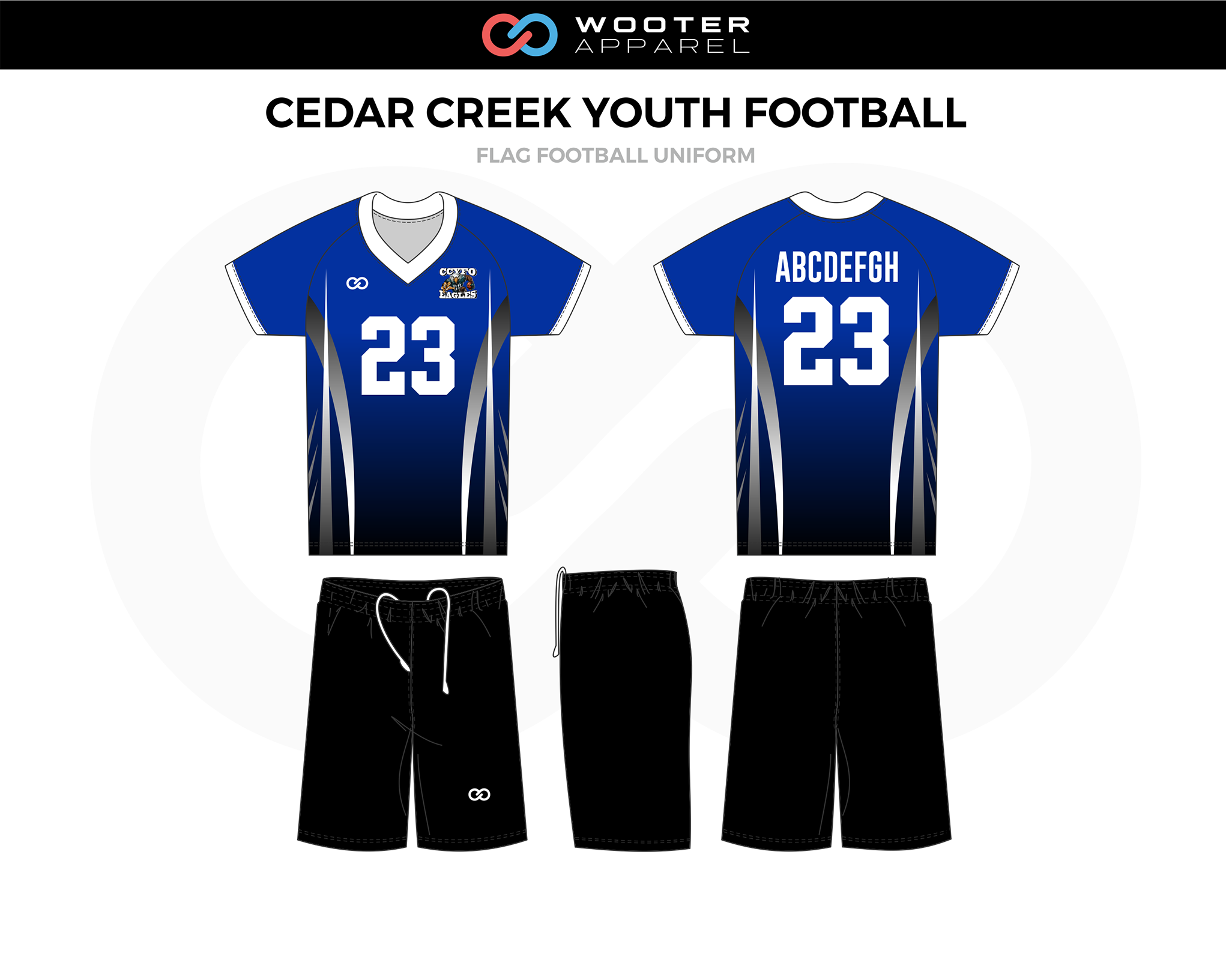 youth flag football uniforms
