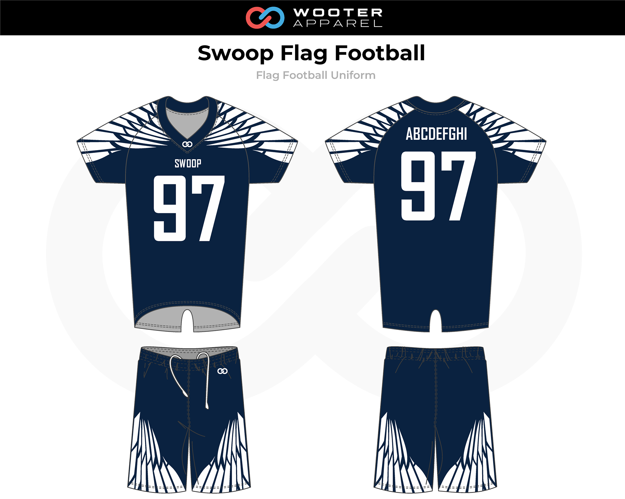 flag football jersey design