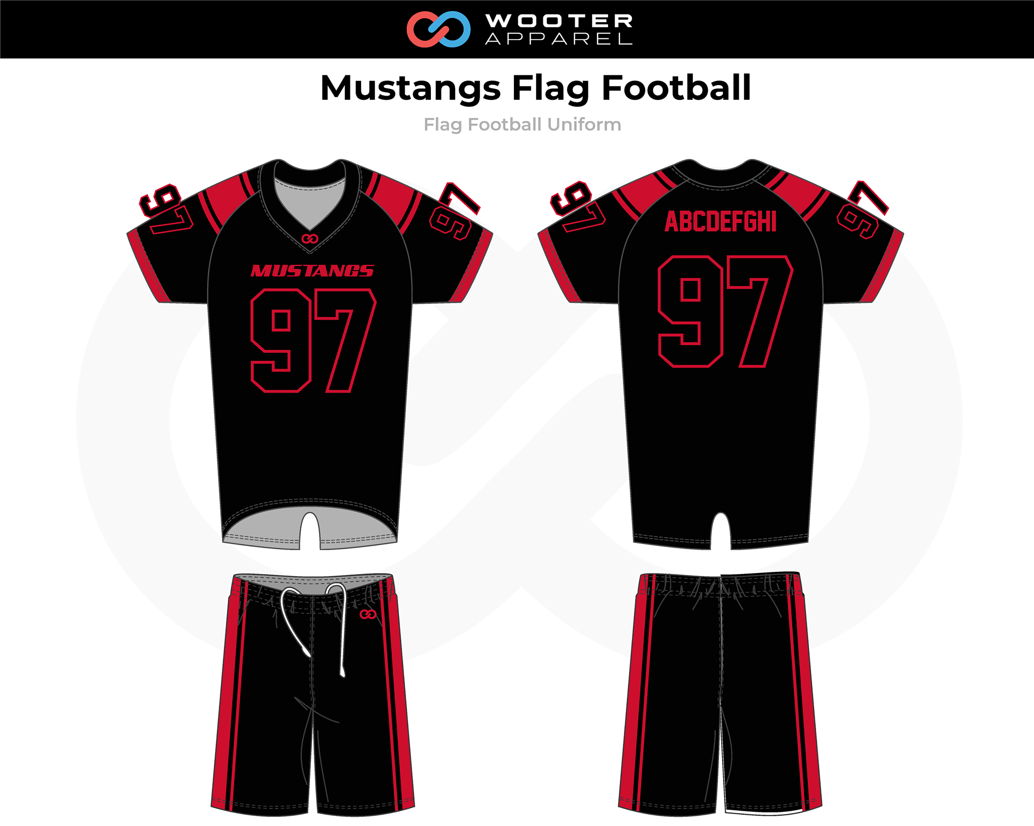 Flag Football Designs Design Your Own Flag Football Uniforms Wooter