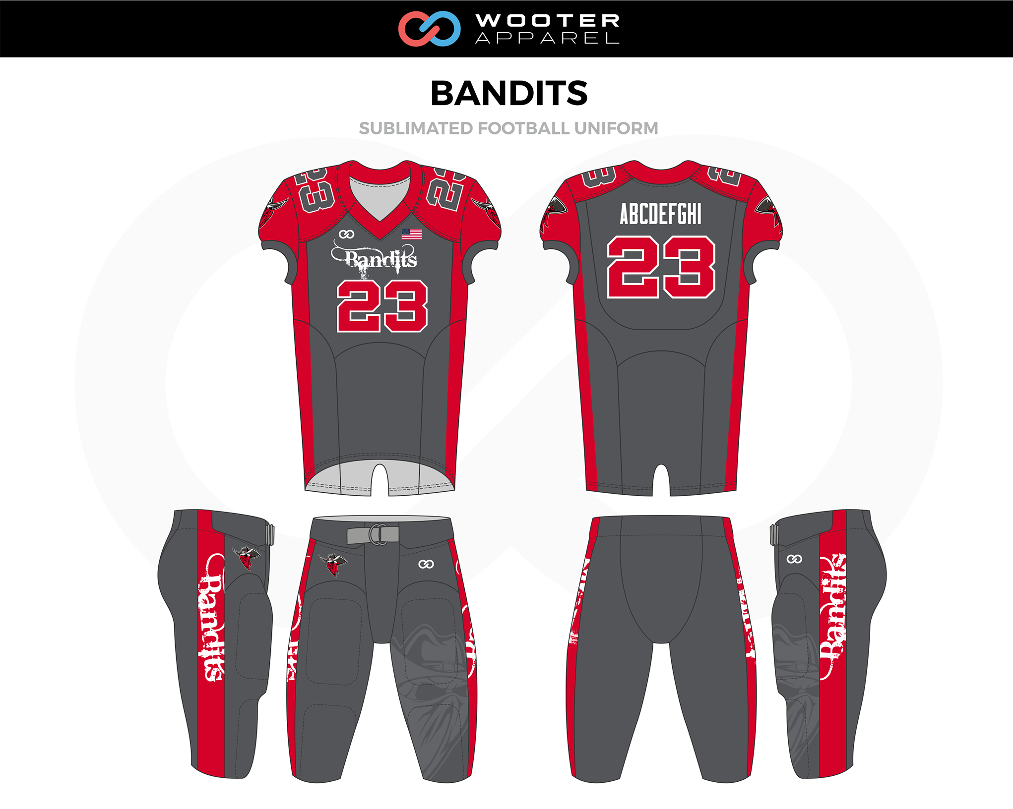 Custom Football Uniform Design #1