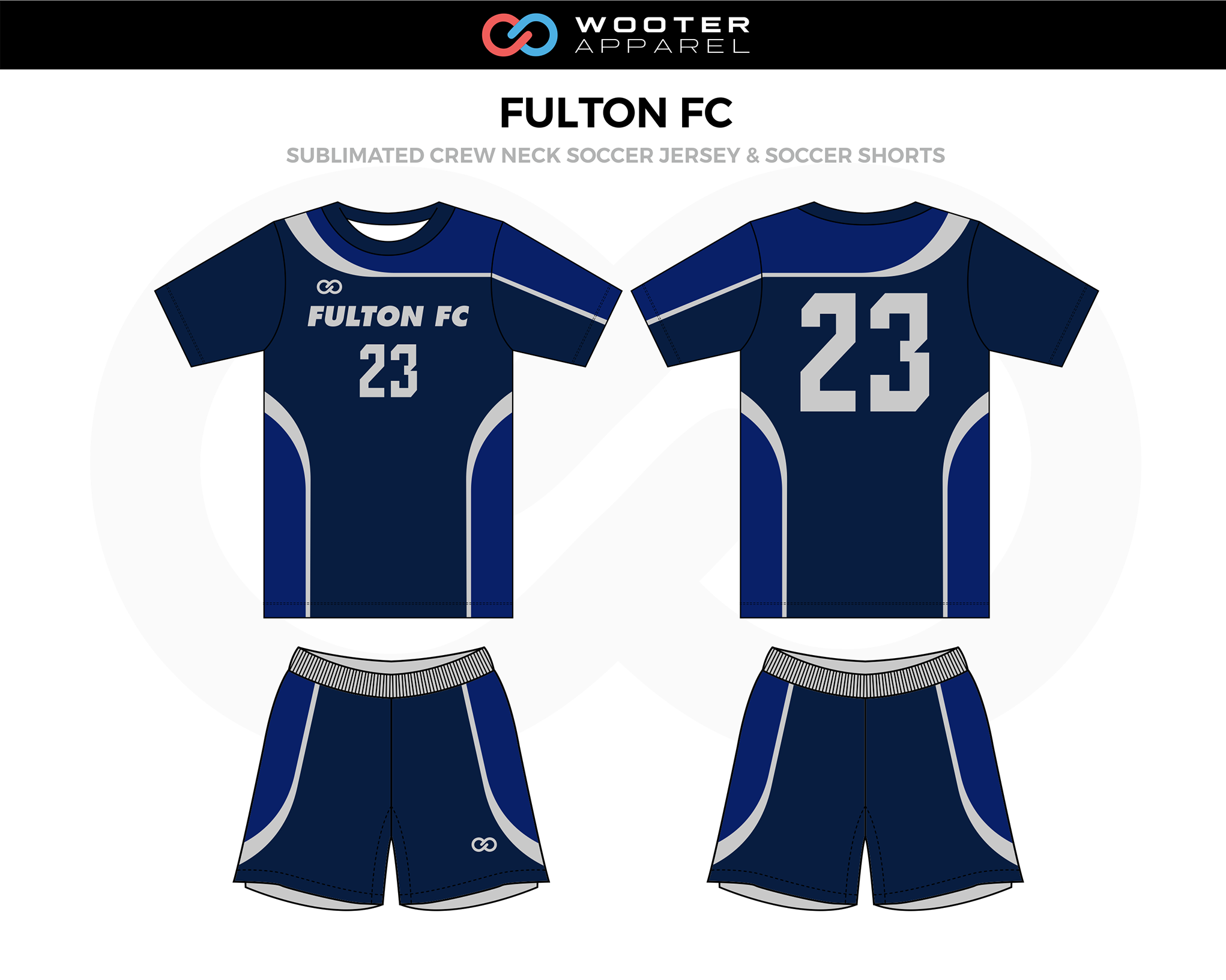 blue and white soccer jersey