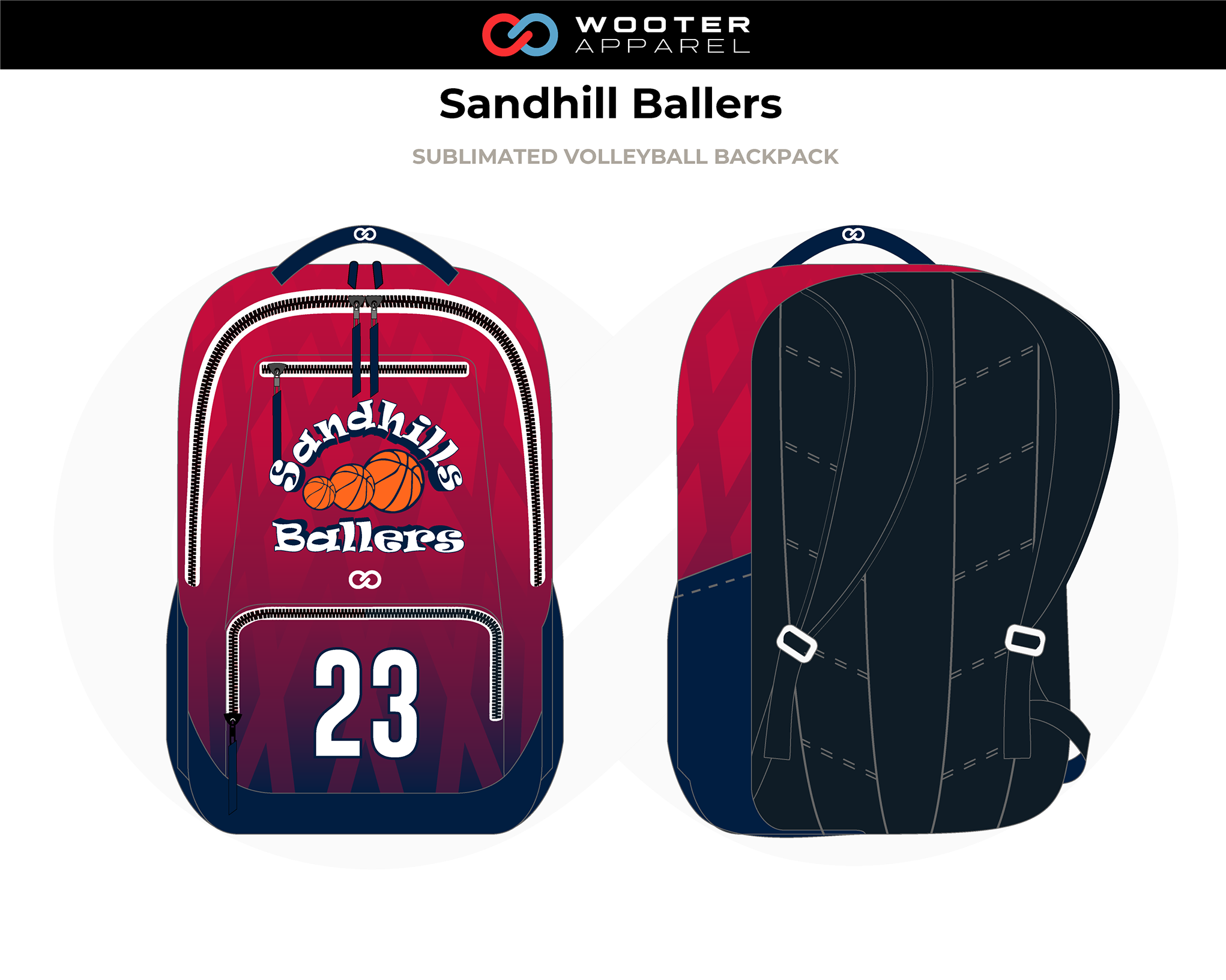 custom volleyball backpacks