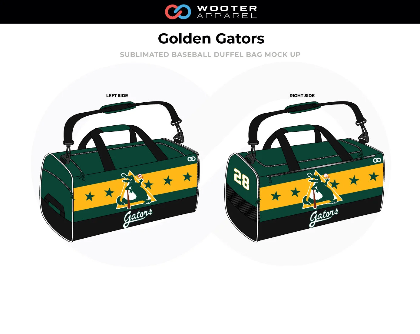 baseball duffle bag with bat holder