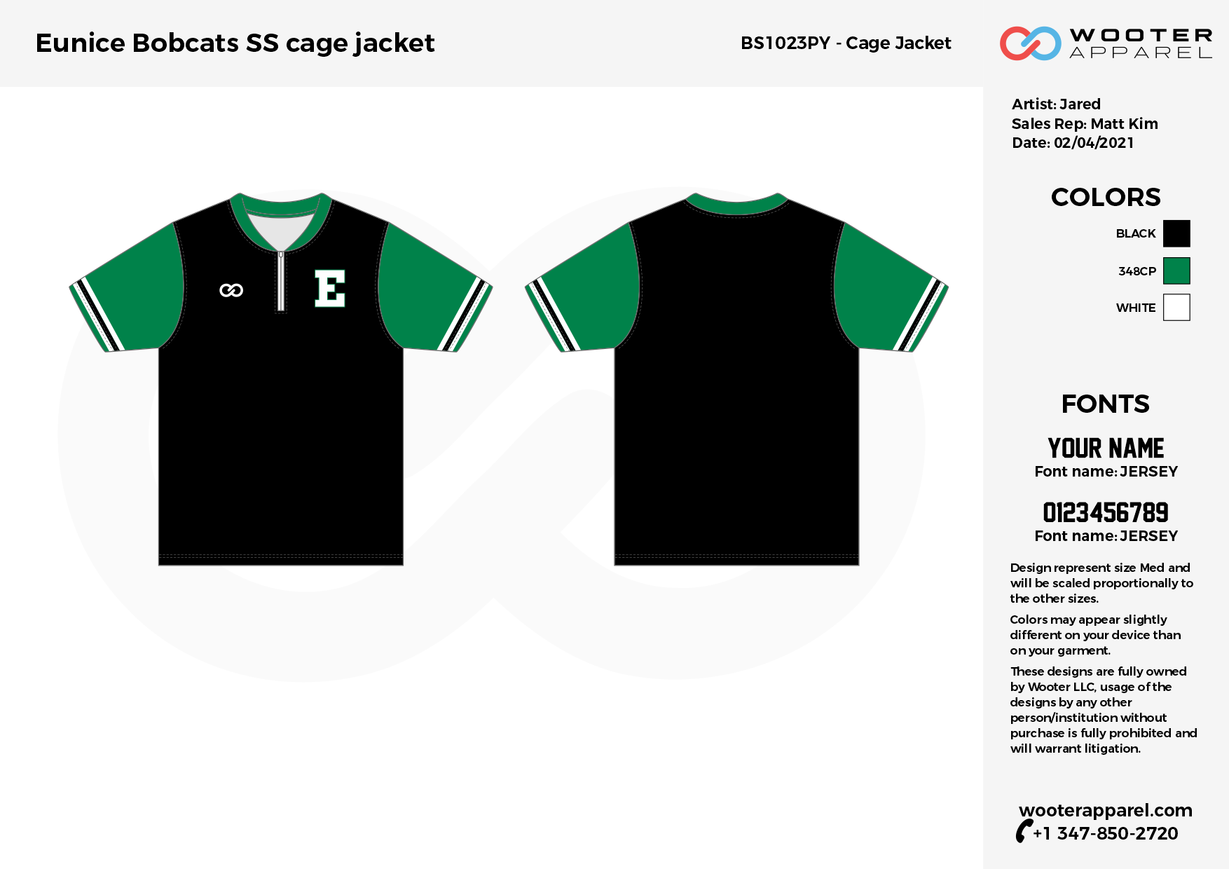 Black and Teal Cage Jacket, Black and Teal Batting Jacket, Custom Short Sleeve Batting Jacket
