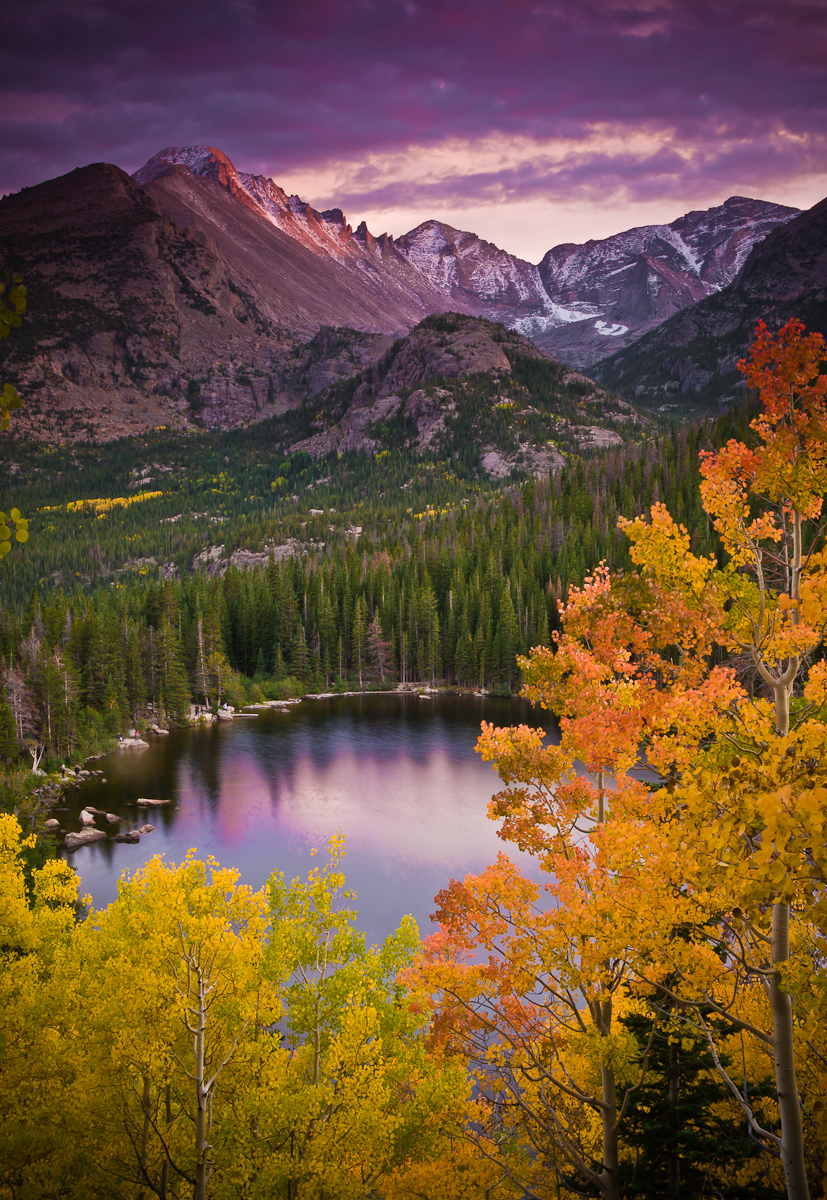 Aspen Sunset Over Bear Lake