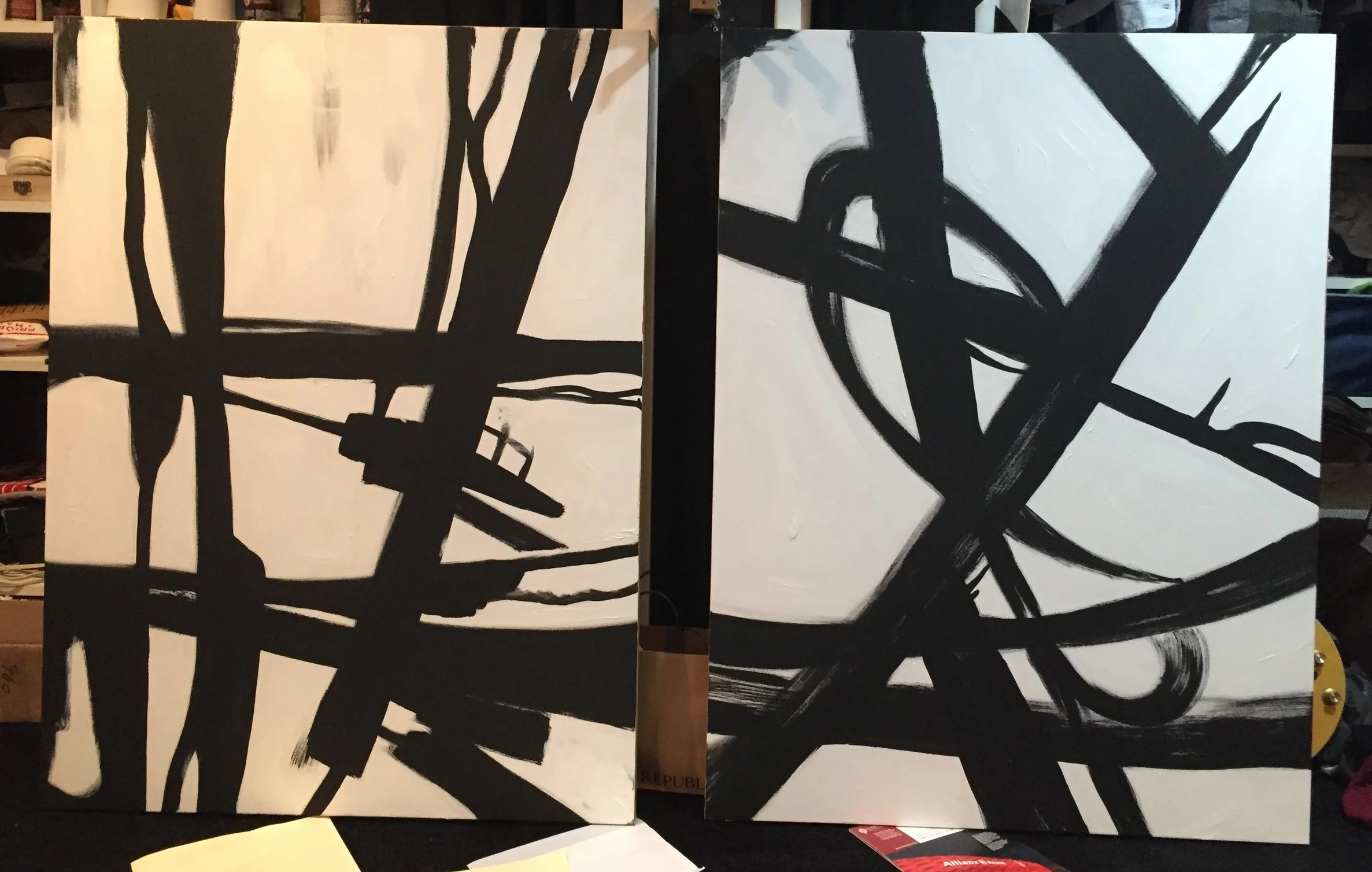  48" X 36" Abstract, 2015.&nbsp; 