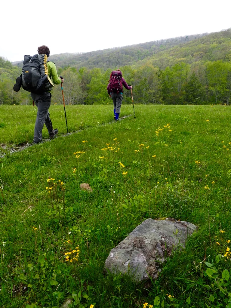 Hiking the Appalachian Trail near Mount Rogers and southwest Virginia's Grayson Highlands.