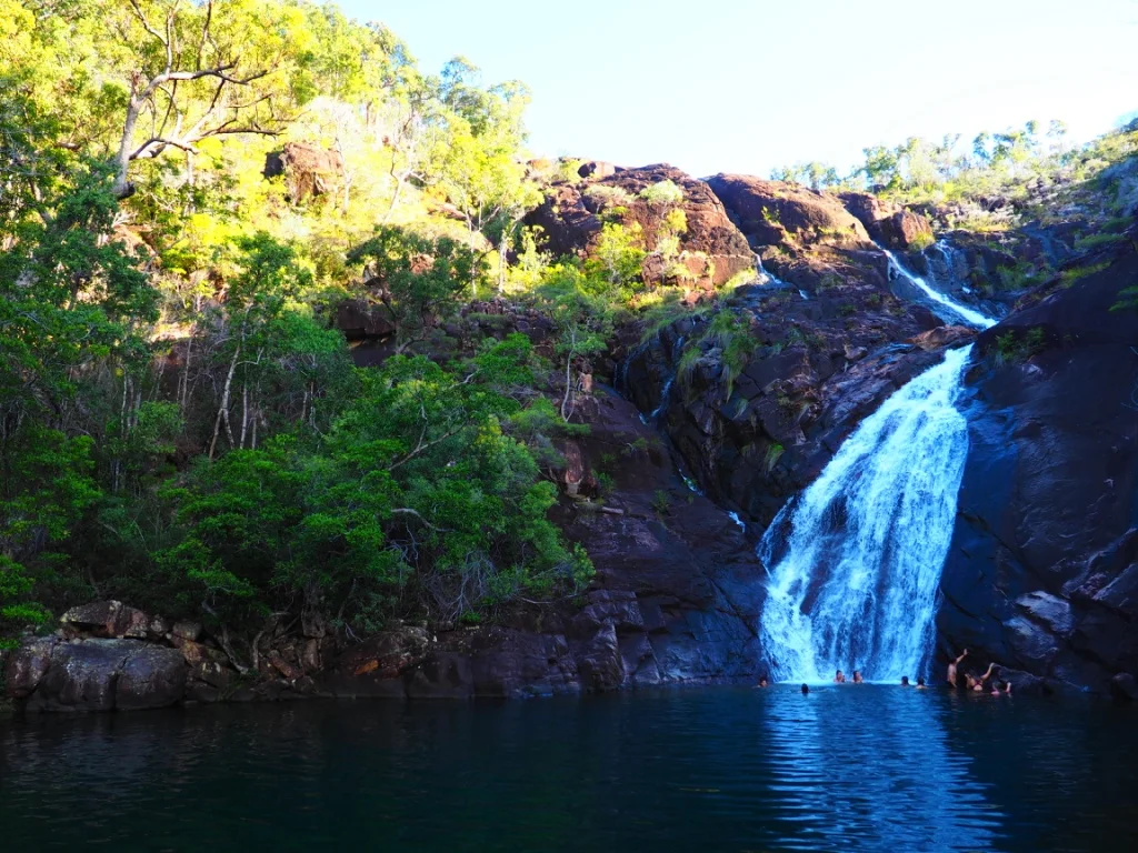 A deep pool provides a much deserved respite after a long days hike