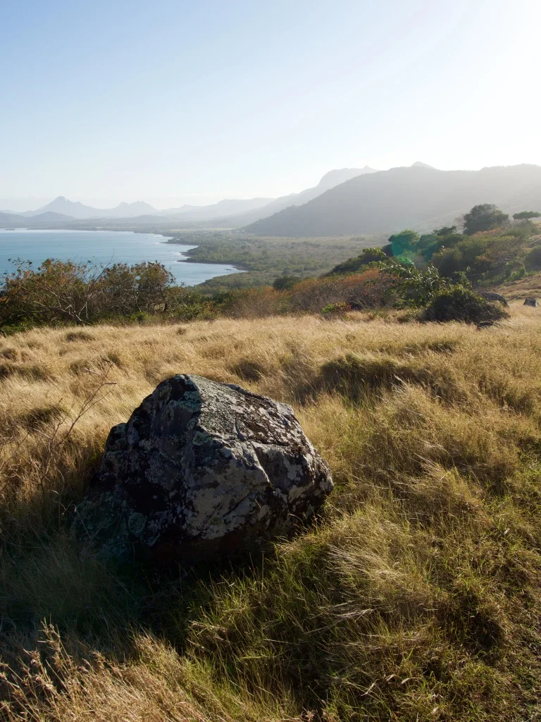 The mountainous landscape of Le Morne Brabant, a hulking basalt mountain and world heritage site, looks like the landscape of another country.&nbsp;